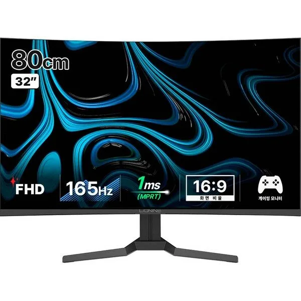 주연테크 FHD 165Hz 1ms 1500R 커브드 게이밍 모니터, 80cm, X32FC-165(일반)