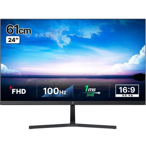  주연테크 FHD LED 100Hz 모니터, 61cm, V24FX(일반) 