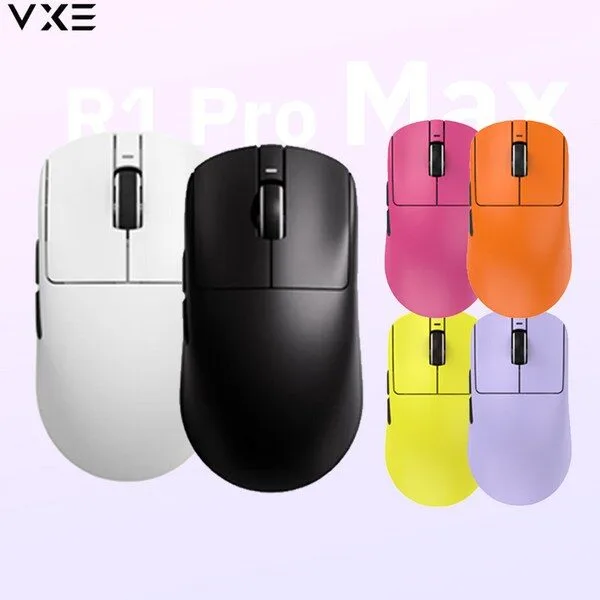  [chengyi] VGN VXE R1시리즈 R1SE/R1SE PLUS/R1 PRO/R1 PRO MAX무선 게이밍 마우스 PAW3395 초경량디자인 최신출시, R1 PRO MAX버전+4K수신기, 화이트 