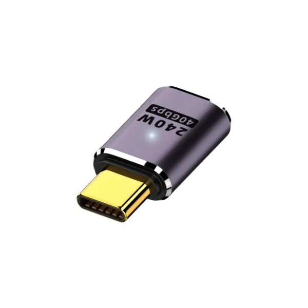 비잽 C타입 USB4 젠더 40G PD 240W 스팀덱 노트북 변환 연장, 234_BZG4C1, 1개, 26mm