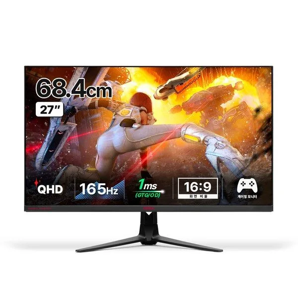 큐닉스 QHD 나노 IPS 165Hz 게이밍 모니터, 68.4cm, QHD27L REAL 165 NANO-IPS