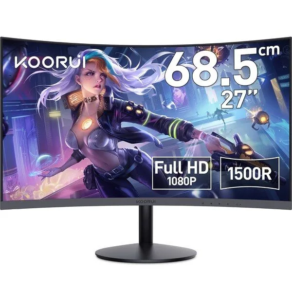 KOORUI FHD 68.5cm IPS/VA 리얼 75/165Hz 업무/게이밍 모니터 [프리싱크/G-sync 지원], 27N5CA(업무용)