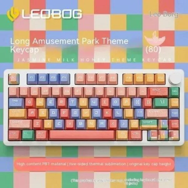 hi8키보드 LEOBOG Hi8 기계식 키보드 알루미늄 키트 다기능 노브 3 가지 모드 게임용 8000mAh 핫 스왑 PC 게이머 사무실, Keycaps F, 기본