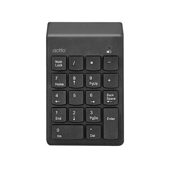 엑토 비동기식 USB 노트북 무선 숫자 키패드, 블랙, NBK-25