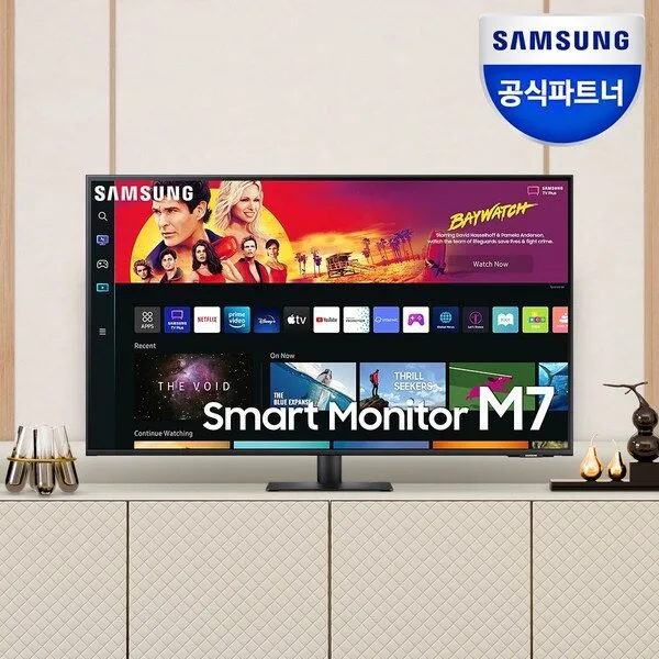 삼성전자 정품 스마트모니터 M7 S43BM700 43인치 UHD 4K HDR10 넷플릭스 유튜브지원 모니터 LS43BM700UKXKR, 10739, 삼성 S43BM700 (LS43BM700UKXKR)