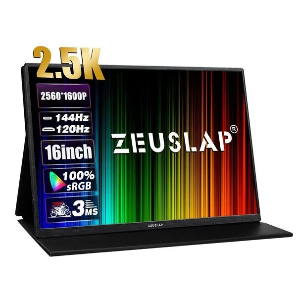 ZEUSLAP 제우스랩 P16K 144Hz QHD 16인치 휴대용 게이밍 모니터