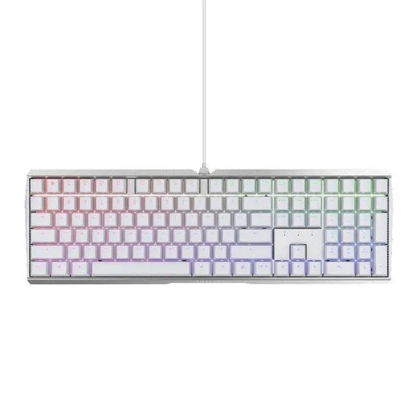 CHERRY 기계식 유선 일반형 키보드, 화이트, MX BOARD 3.0S RGB  (저소음적축), 적축